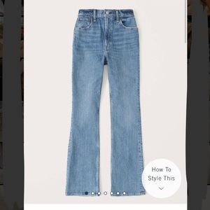 Abercrombie ultra high rise vintage flare jeans